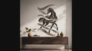 Colorful Horse with Flowing Brushstroke Wall Decal Art interior video