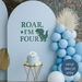 roar i am four 4th birthday party backdrop decor vinyl decal