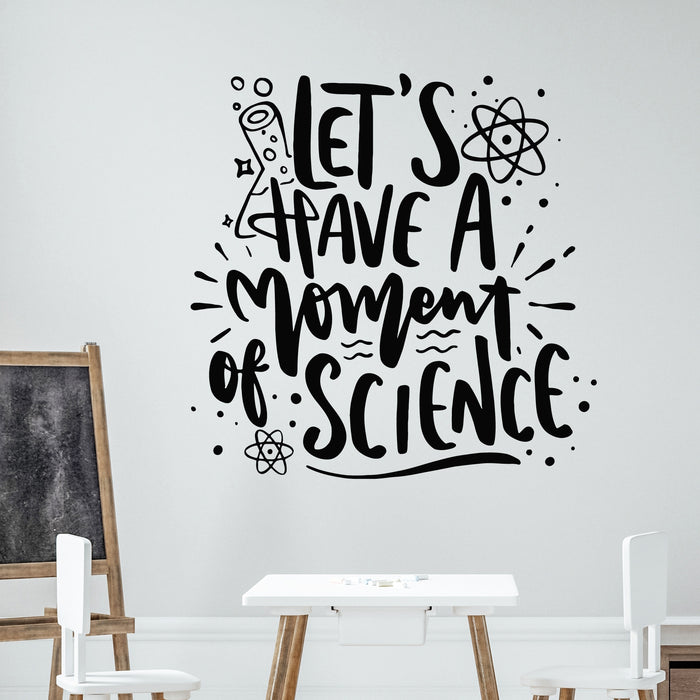 Vinyl Wall Decal Science Lettering Inspirational and Motivational Phrase School Stickers Mural (g9172)