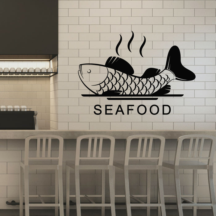 Vinyl Wall Decal Fresh Fish Seafood Restaurant Cuisine Food Stickers M ...
