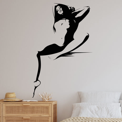 sexy girl wall sticker decal