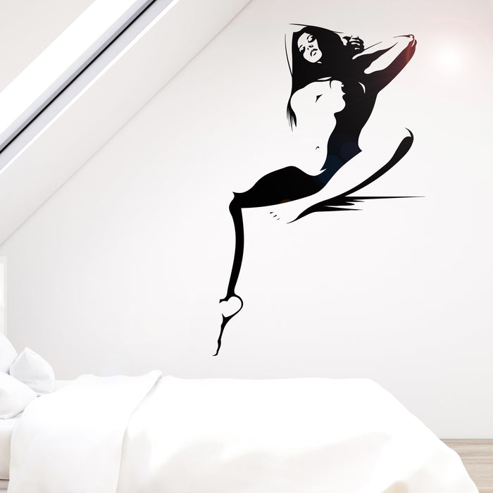 Vinyl Wall Decal Hot Sexy Woman Naked Girl Adult Decor Stickers Unique Gift (ig3728)