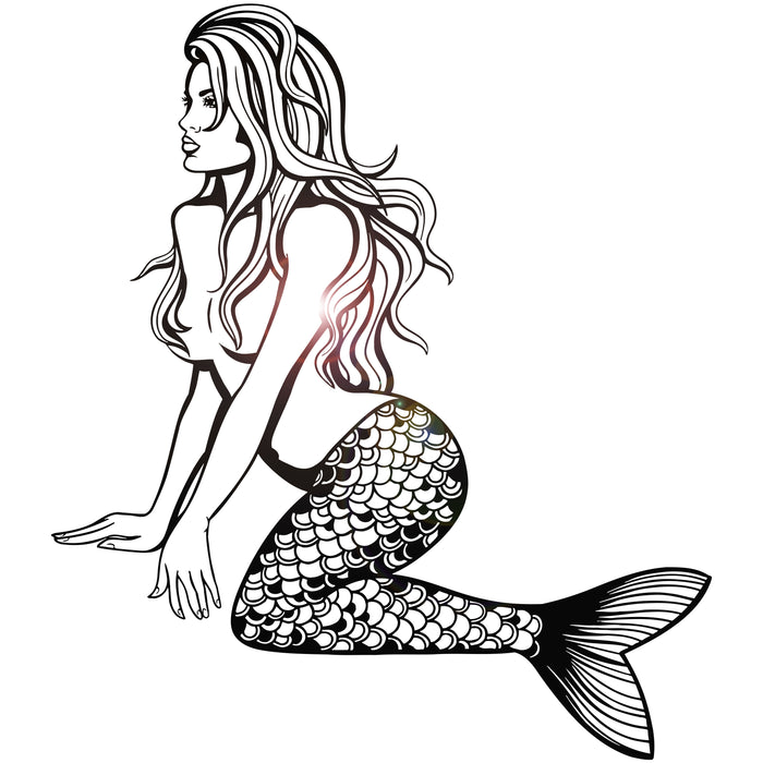 Vinyl Wall Decal Sexy Mermaid Girl Nymph Ocean Sea Style Stickers Unique Gift (1123ig)