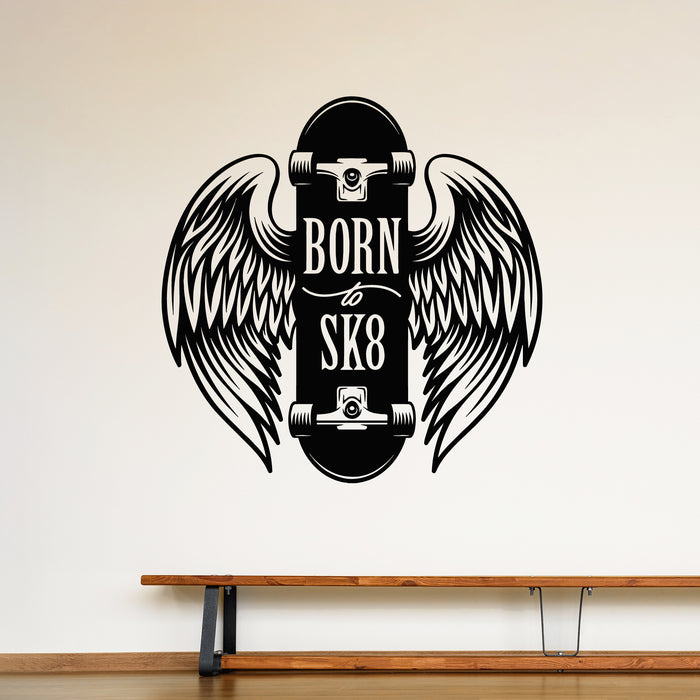 Vinyl Wall Decal Skateboarding Label Badge Skate Shop Teen Room Stickers Mural (g9627)