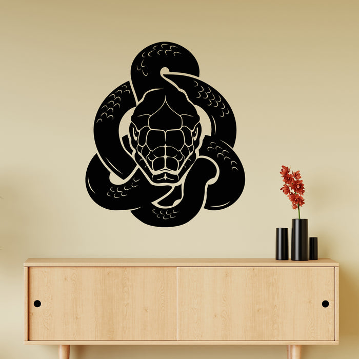 Vinyl Wall Decal Snake Python Silhouette Viper Reptile Venomous Predat ...