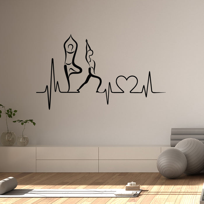 Vinyl Wall Decal Listen To Your Body Health Care Cardiography Stickers Mural (g9363)