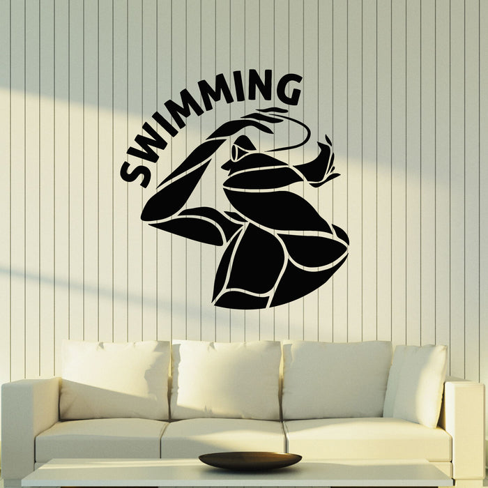 Vinyl Wall Decal Swimming Swim Swimmer Active Sport Stickers Mural (g8562)