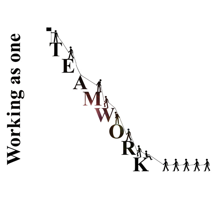 Vinyl Wall Decal Teamwork Office Worker Decoration Stickers Unique Gift (ig4521)