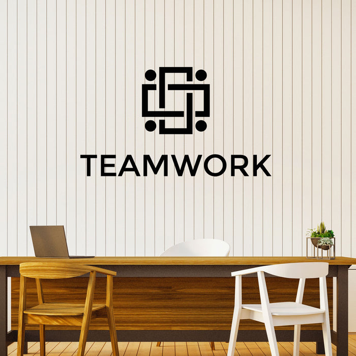Vinyl Wall Decal Group Office Logo Business Idea Teamwork Stickers Mural (g8560)