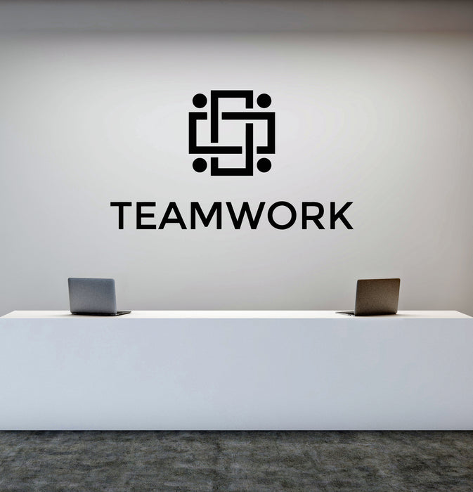 Vinyl Wall Decal Group Office Logo Business Idea Teamwork Stickers Mural (g8560)