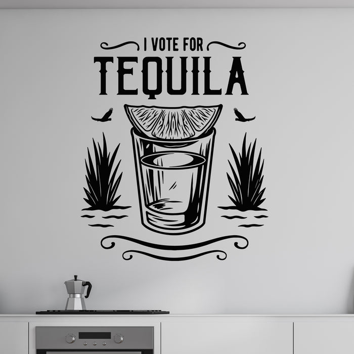 Vinyl Wall Decal Mexico Tequila Alcohol Beverages Pub Bar Decor Stickers Mural (g9030)