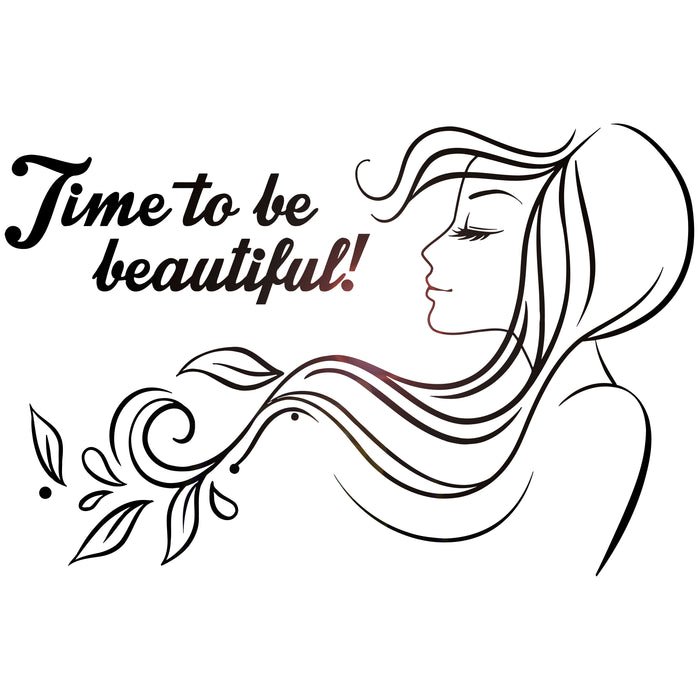 Vinyl Wall Decal Beauty Salon Quote Woman Hair Salon Stickers Mural Unique Gift (ig4614)