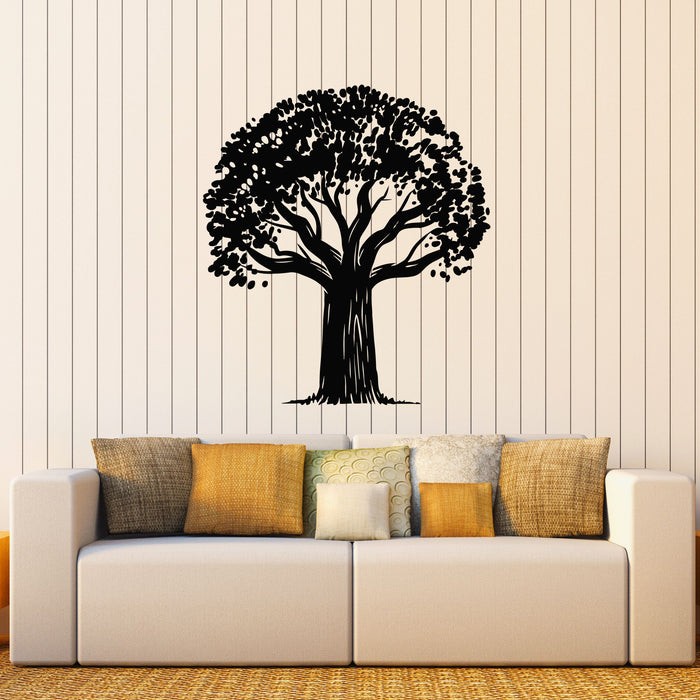 Vinyl Wall Decal Growing Big Tree Branch Oak Nature Symbol Stickers Mural (g8559)