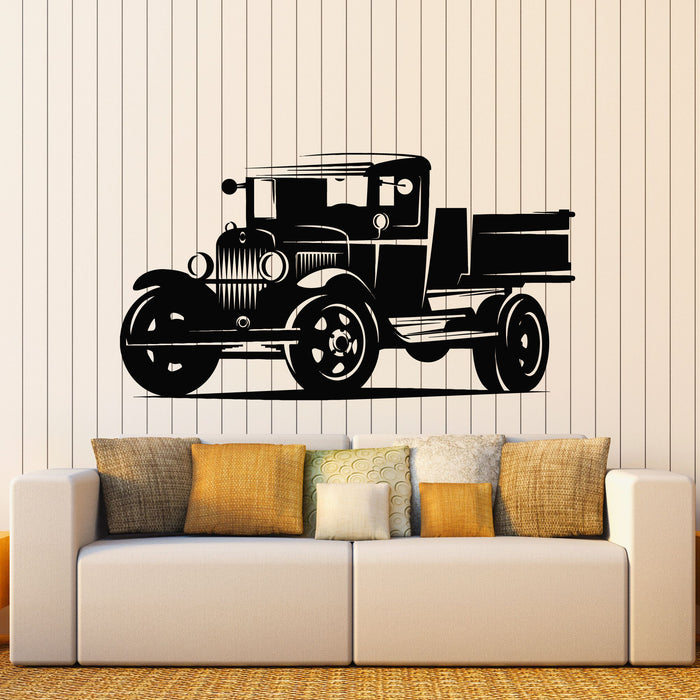 Vinyl Wall Decal Freight Car Auto Truck Garage Art Repair Service Stickers Mural (g8508)