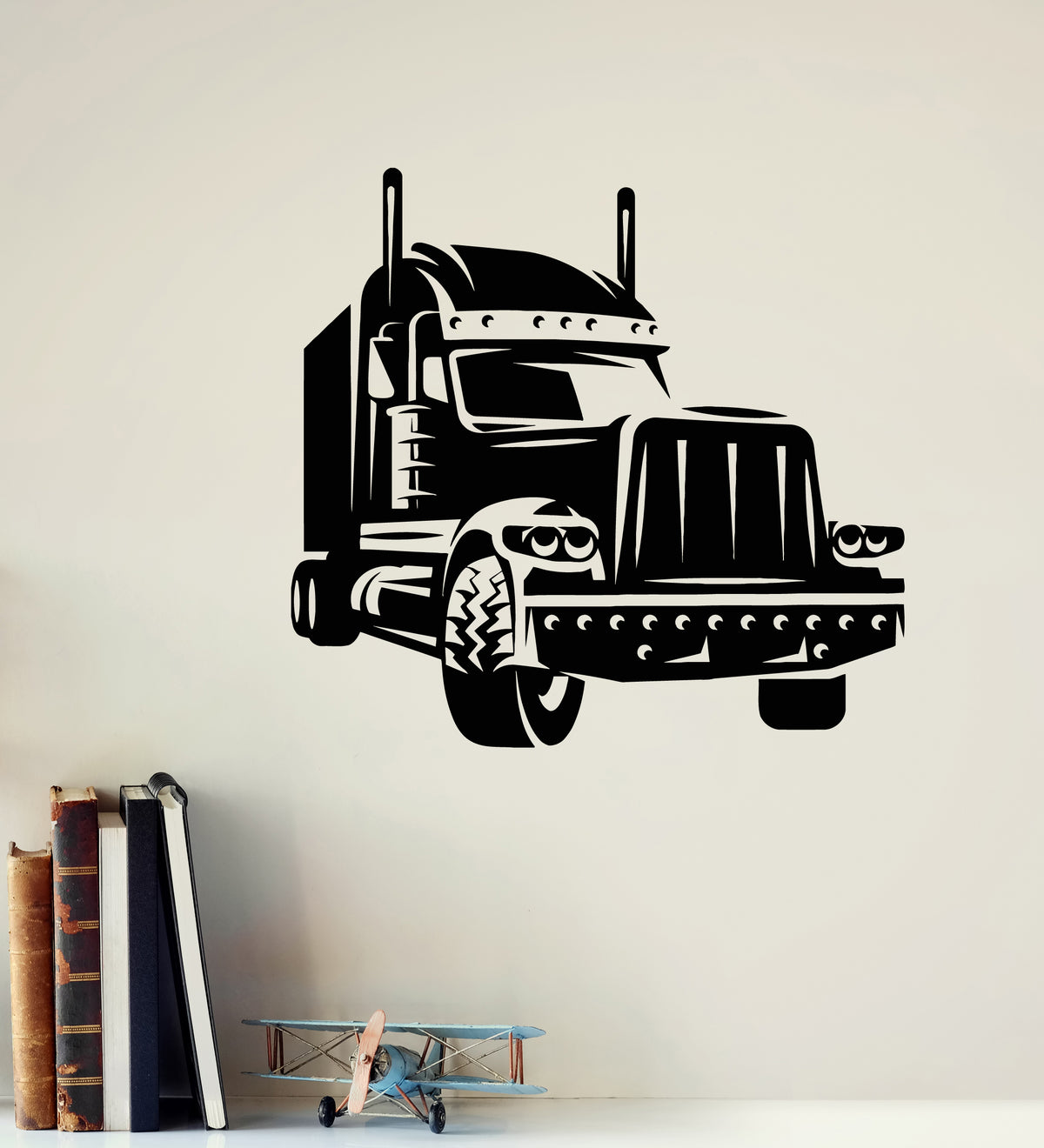 Vinyl Wall Decal Long Haul Truck Transportation Heavy Driver Stickers ...