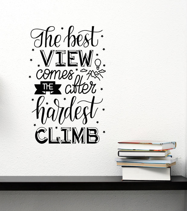 Vinyl Wall Decal Creative Writing Lettering Quote Words Climb Stickers Mural (g8557)