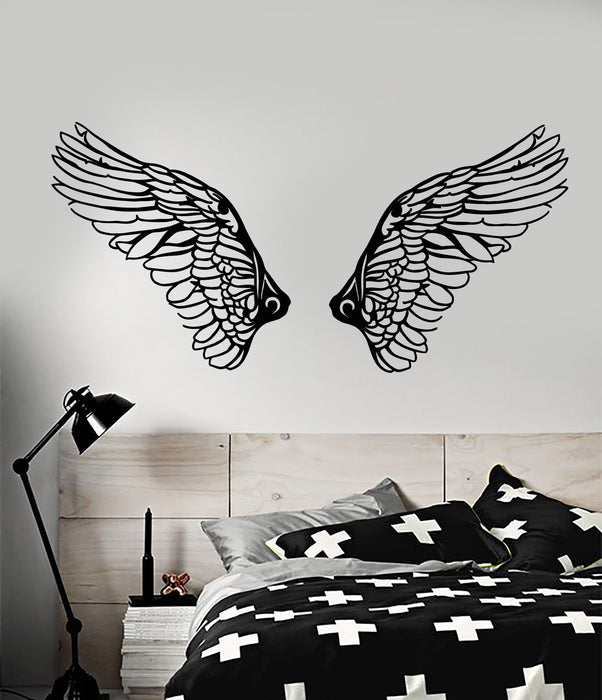 Sale Angel Wings Love and Romance Design Vinyl Wall Decal Room Decoration Sticker (2415ig) S 10.93 in X 22.5 in