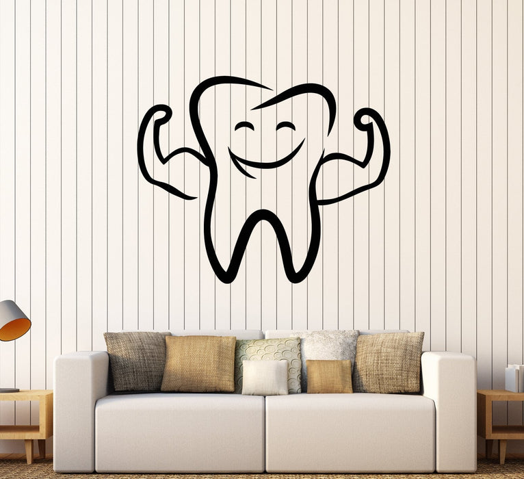 Sale Tooth Dental Clinic Vinyl Wall Decal Funny Sticker Unique Gift (2060ig) M 22.5 in X 27 in