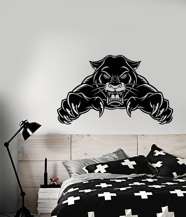Sale Vinyl Wall Decal Wild Black Panther Sticker (3597ig) L 27 in X 45 in