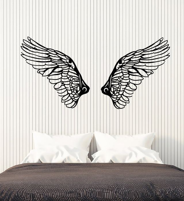 Sale Angel Wings Love and Romance Design Vinyl Wall Decal Room Decoration Sticker (2415ig) S 10.93 in X 22.5 in