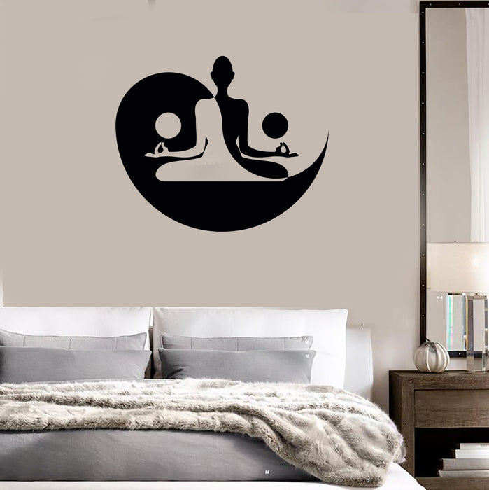 Vinyl Wall Decal Yin Yang Yoga Zen Meditation Bedroom Decor Stickers —  Wallstickers4you