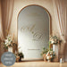 Welcome to the Wedding Personalized Vinyl sign, gold metallic monogram decal on mirror