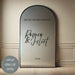 Welcome Sign And They Lived Happily Ever After, indoor wedding mirror