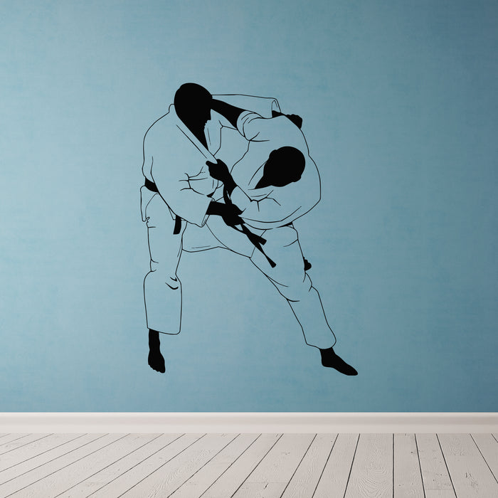 Wall Decal Martial Arts Jiu Jitsu Fight Sports MMA Vinyl Stickers Unique Gift (ig2844)