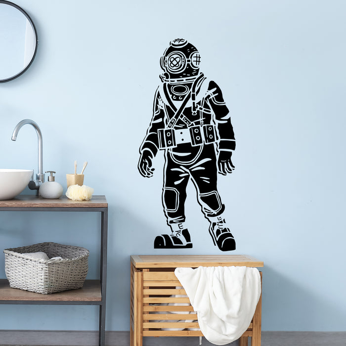 Vinyl Wall Decal Diver Diving Extreme Sports Boys Room Art Stickers Mural Unique Gift (ig3039)