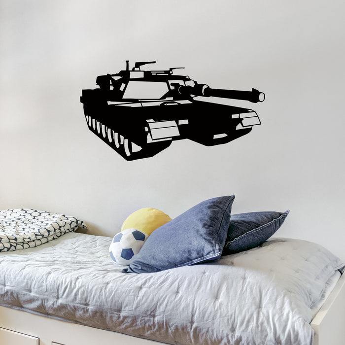 Wall Decal Tank War Military Decor Boys Room Vinyl Stickers Unique Gift (ig2961)
