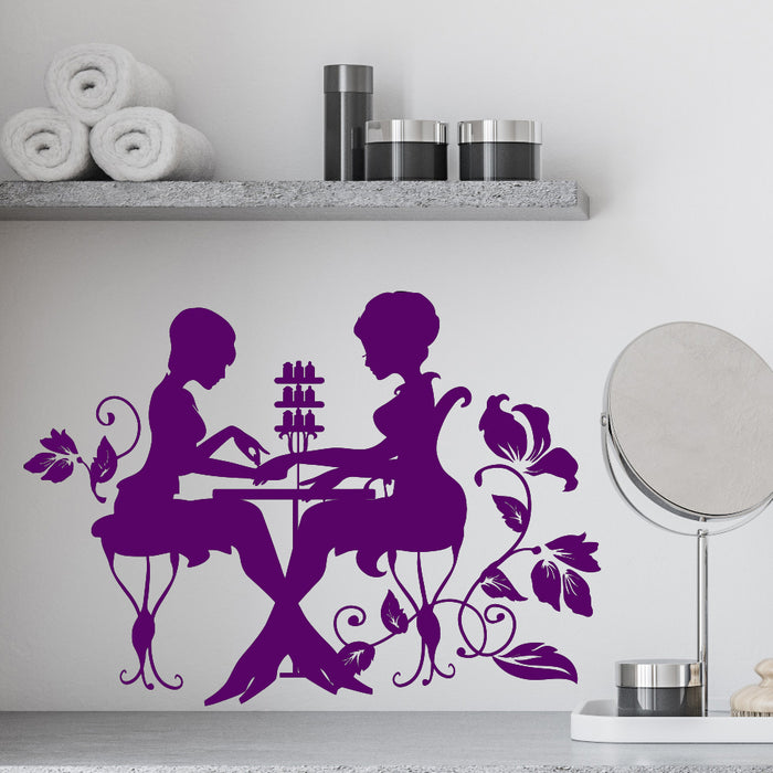 Vinyl Wall Decal Nail Studio Manicure Beauty Salon Stickers Unique Gift (1248ig)