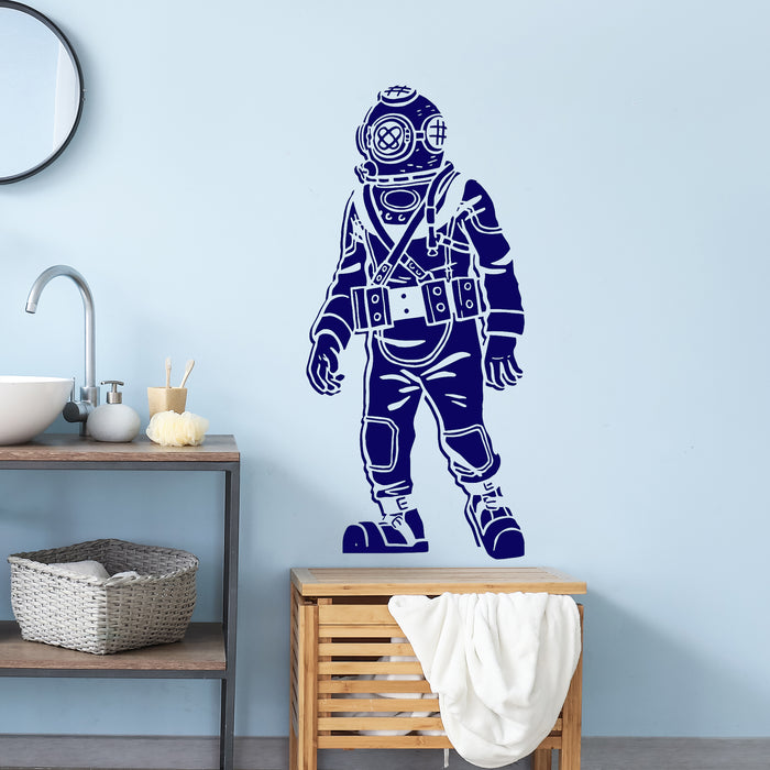 Vinyl Wall Decal Diver Diving Extreme Sports Boys Room Art Stickers Mural Unique Gift (ig3039)