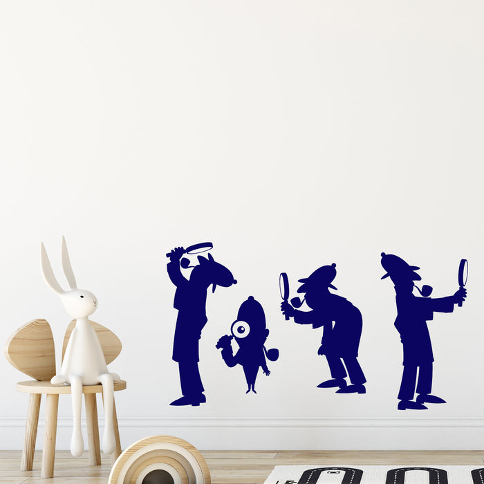 Vinyl Wall Decal Agent Detective Sherlock Holmes Nursery Stickers Unique Gift (896ig)