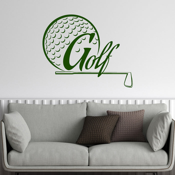 Vinyl Wall Decal Golf Player Club Golfer Room Art Stickers Unique Gift (310ig)
