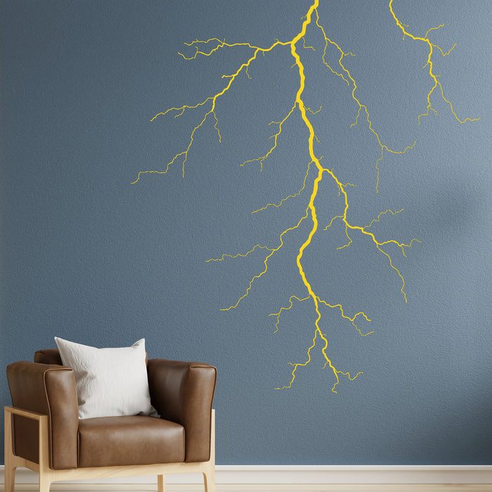 Vinyl Decal Lightning Atmospheric Electrical Discharge Weather Forecast Wall Stickers Unique Gift (ig2808)