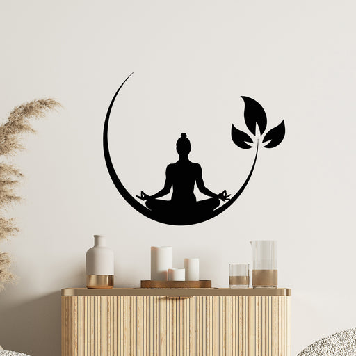 Vinyl Wall Decal Enso Tree Of Life Zen Circle Buddhism Yoga