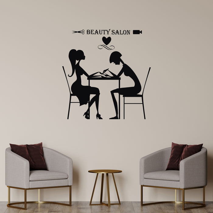 Vinyl Wall Decal Beauty Salon Hair Stylist Nail Spa Stickers Unique Gift (ig4191)