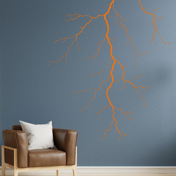 Vinyl Decal Lightning Atmospheric Electrical Discharge Weather Forecast Wall Stickers Unique Gift (ig2808)