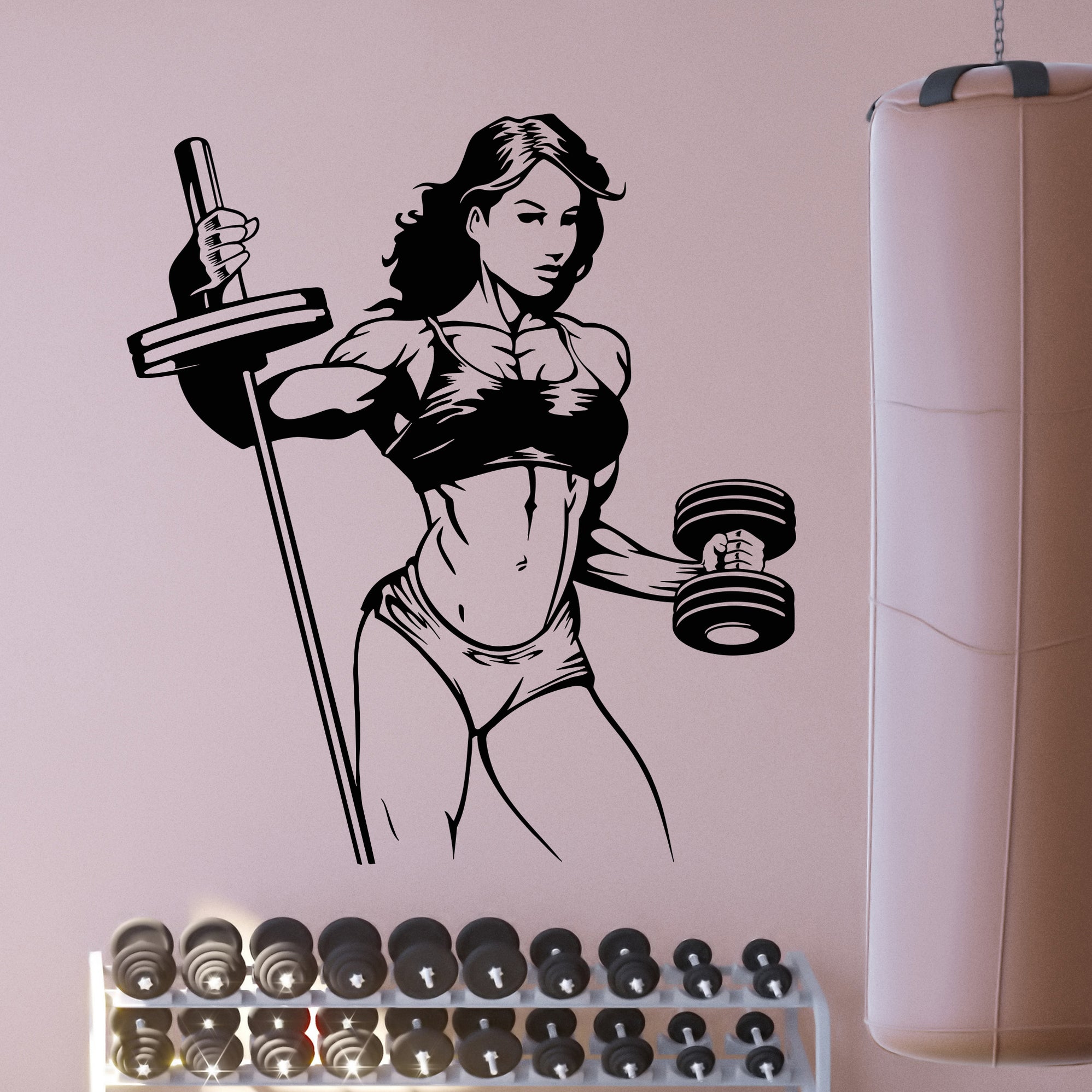 Custom Home Gym And Exercise Room Motivational Wall Decals And Stickers ...