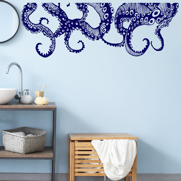 Vinyl Wall Decal Tentacles Octopus Kraken Marine Monster Stickers Unique Gift (ig4299)