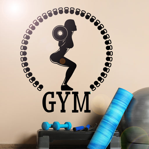 gym fitness wall sticker decal