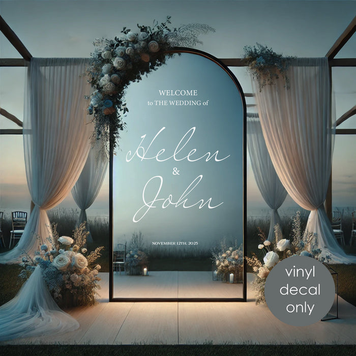 Персонализированная наклейка на дверь магазина с названием компании – индивидуальный логотип и вывеска магазина w023