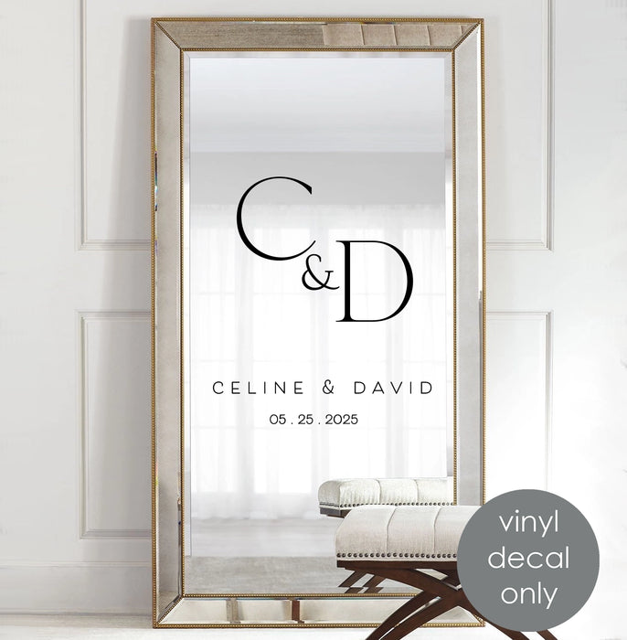 Miroir à selfie personnalisé avec inscription « Bienvenue au mariage » « Vous avez l'air incroyable » w004