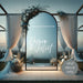 Welcome Sign And They Lived Happily Ever After, outdoor evening wedding mirror