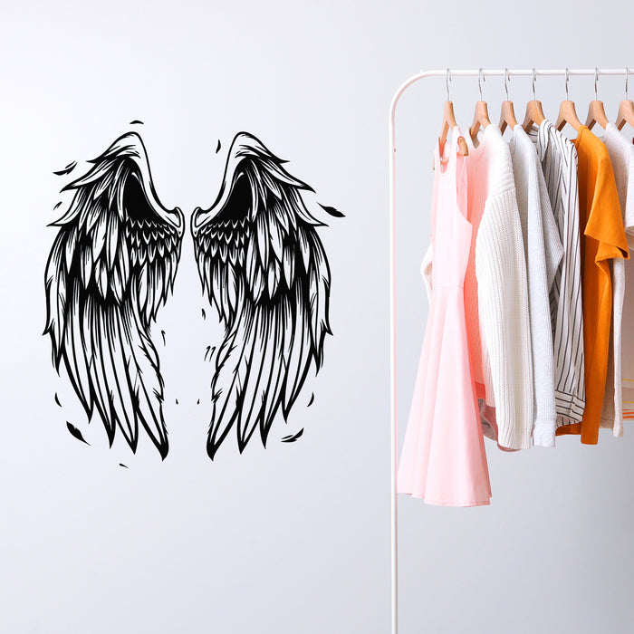 Vinyl Wall Decal Angel Wings For Design Element Tattoo Decor Stickers Mural (g9583)