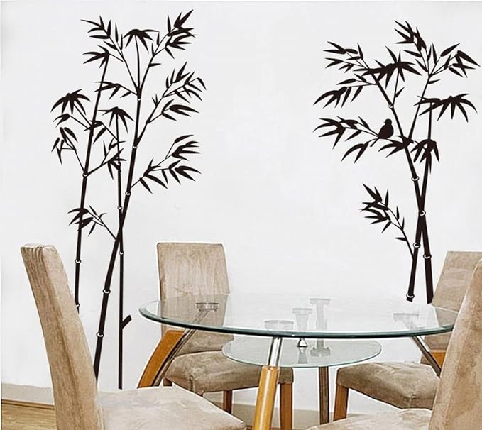 Wall Decal Tree Bamboo Birds Wall Vinyl Decal Large z5045
