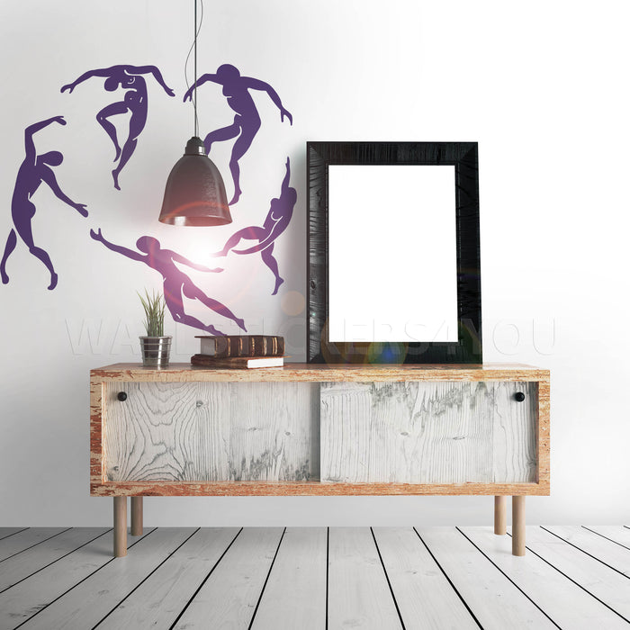 Abstract Modern Art Wall Purple Dance