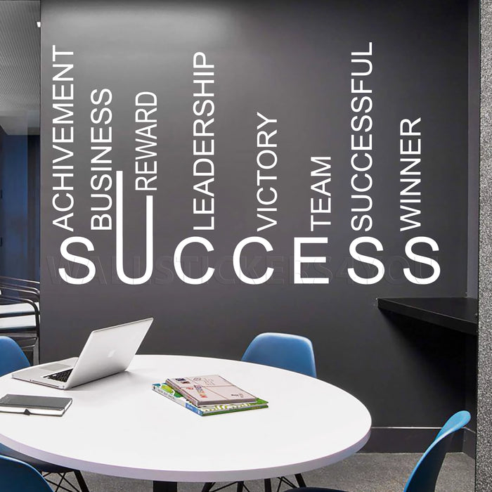 Office Decals For Walls. Motivational Vinyl Quotes Success For Conference Room z5235