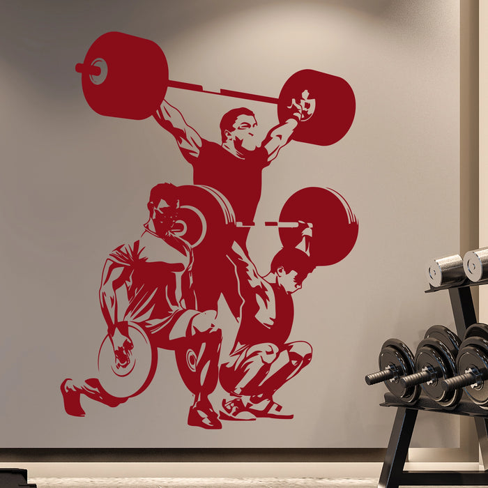 Wall Decal Home Gym Vinyl Sticker Modern Decor z5304