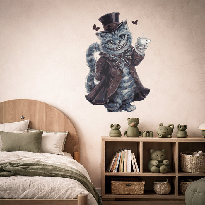 Alice In Wonderland Cheshire Cat Colorful Wall Decal z5419